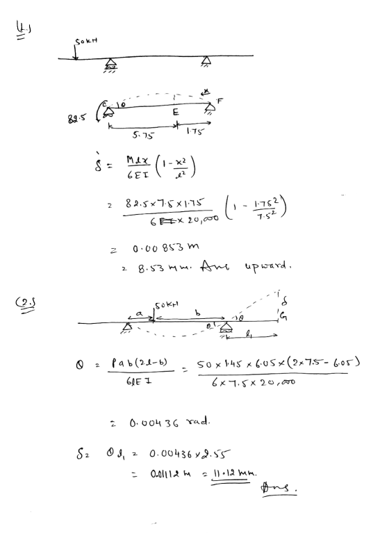 SokH > 115 5.75 s = max ( ) I j - 1:752 z 82.5x7.5x1.75 GEFx 20,00 7.5-2). z 0.00853m 28.53 mm. Ane upward. i18 (2,5 sokn _ G
