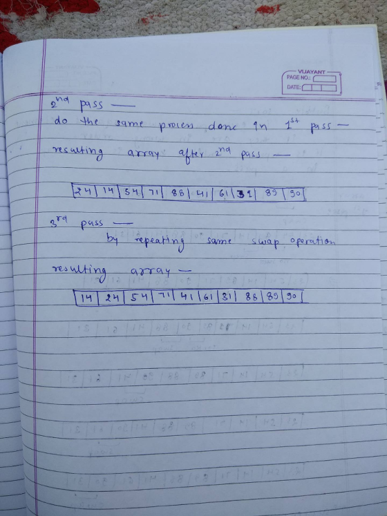 PAGE NO.: (ーーコ DATE: Vh 2pass SA Pa puss repenting por
