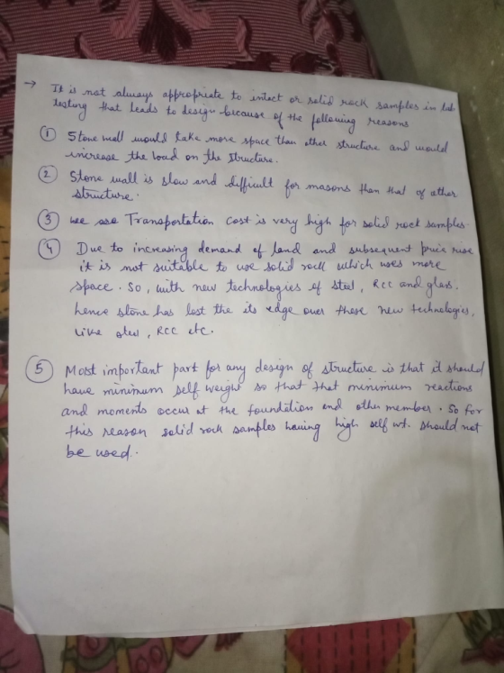 Tt mot always appropruate to nact or selid rack samples in lal that Leads to desigu loicause Haliaowing Hhe preasons 5tone ma