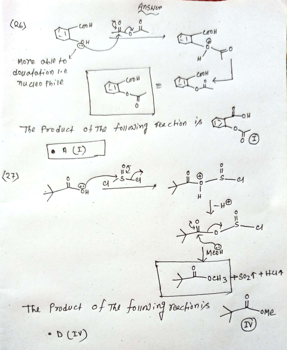 Answer Сон - он More able to douafation le nucleo phile COH 00H DU LOW The Product of the following reaction 02 127) i orasim