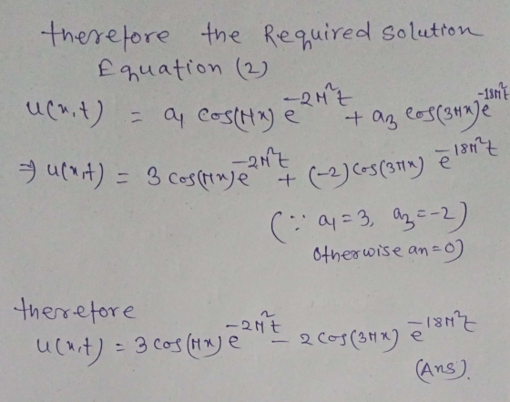 therefore the required solution Equation (2) -212 + az los(34nje -207 isnt -18117 ucrit) = a costaje ē ulrit) = 3 cossringe