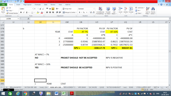 projects (Autosaved) (Autosaved) (Autosaved) - Microsoft Excel (Product Activation Failed) Data Review View Add-Ins - 2x Σ Au
