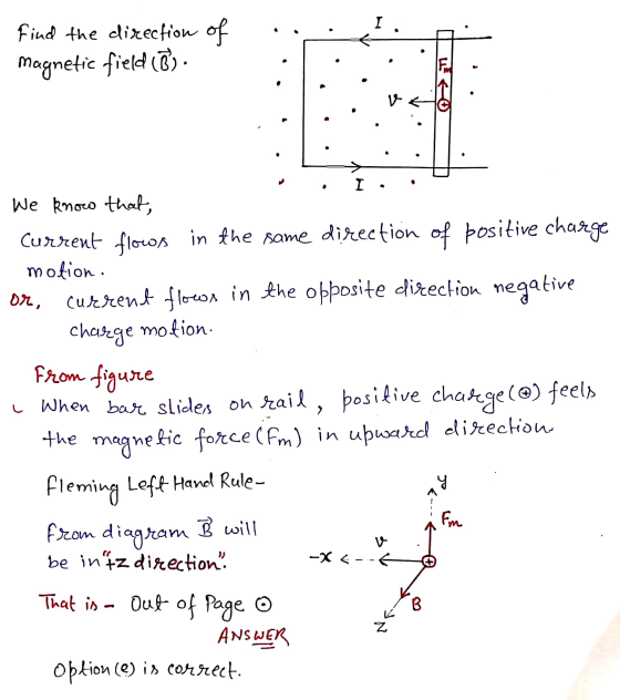 Find the direction of magnetic field F 6 I - We know that, Current flows in the same direction of positive charge motion. or,