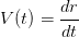 V(t) - dt