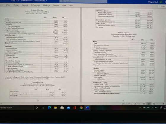 Chap 30) - Protected View - Saved to this PC Widgins, Noah WN sent Draw Design Layout References Mailings Review View Help Sh