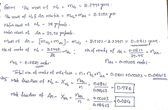 N2-2.3 (0.2 Nb.of v nok, of A.. о.08 2 , ЙАХ 39.95 0.0821 +0.c0203 0.03413 0.084I3 . CO203 o o84I3 0.020