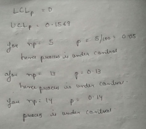 LCLP UCLP О. (569 Oos 5/100 is under control hence до пре 5 рча созз соч тр= 13 2 O 3 is under contral hence рче о: 19 Ця гр