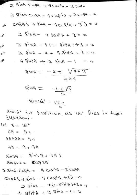 a sina COSA = 4 copa-3CORA 2 Bina COBA - q cop3a + 3 cost=0 - COSA la fina - ACOPPA +3)=0 e a sina- 4808²A +3=0 - 2 sina -911