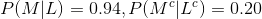 P(ML) 0.94 . P(McIL*) 0.20