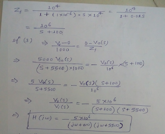 4 99 (3 o-Vo(s) 10 0 0 2f S+5500)1000 S+5500 ViCs) )(+100) (1 5