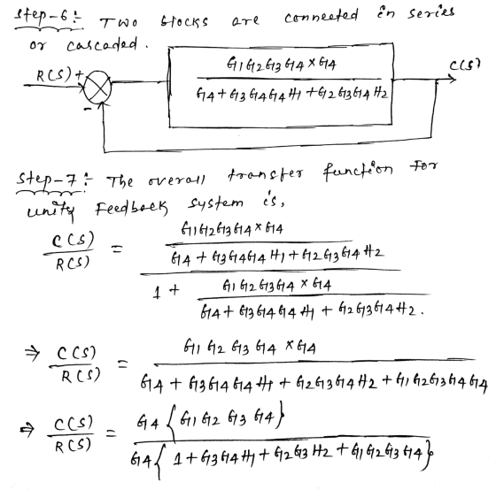 Stocks are connected in series step-6. Two cascaded . RCS)+ Or 61 62 63 614 X 614 Cis! G4+63 G4 G4 H1 +62 63 64 H2 step-7? Th