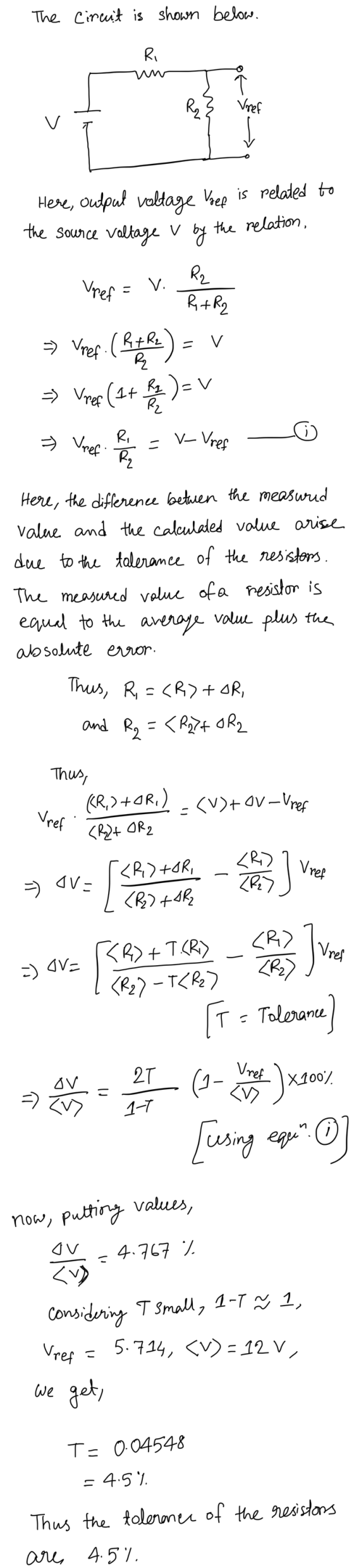 The circuit is shown below. Ri E R Vref the source voltage Here, output voltage Voep is related to the relation, by Vref= V.