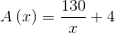 A (2) = 130 - +4
