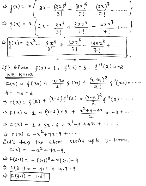 tycase of un- maybe some for you (2a- > gen) = X 23 3225 12827 of + 82 31 .. ) 5! 7! g(x) = ax? ega? 8x4 3! 32a 5! 12828 + +