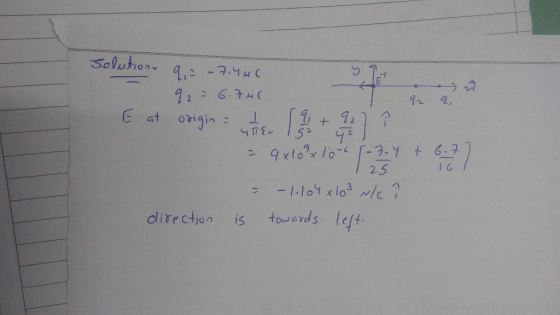 E at origin + 121 dire ction s towerds left.