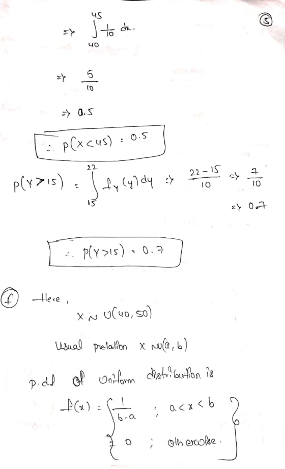 40 (0 a.S PCx<us) 0.5 22 P(YIs) 22 1S C47 dy P(Y>IS)0. Heve XN Wual pelaon x G,b P.d Ontom d on a <x <b