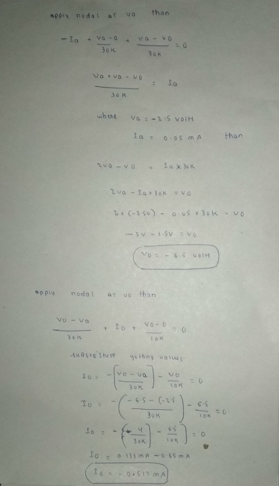 appiy nodal ot Va than 3o k 30k 30 K ep py noda ar vo than Vo 0 + lot 30K 3oK -6-S OK 30K 6-S