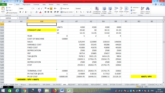 516 SP VC 0 519 projects (Autosaved) (Autosaved) (Autosaved) - Microsoft Excel (Product Activation Failed) File Home Insert P