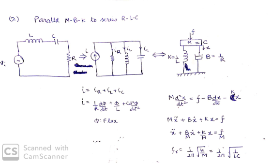 1. Paralla M-B-k to series R-2-6 мас ER ① 2 4 3 T K= 3 Ý B=1 i= ir titic к I do +6 +Cd²c Rat L ct² Q:Flux Mazx - f - B dd - M