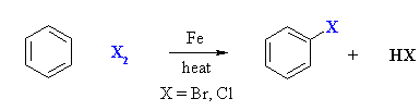 Fe HX heat X Br, C +