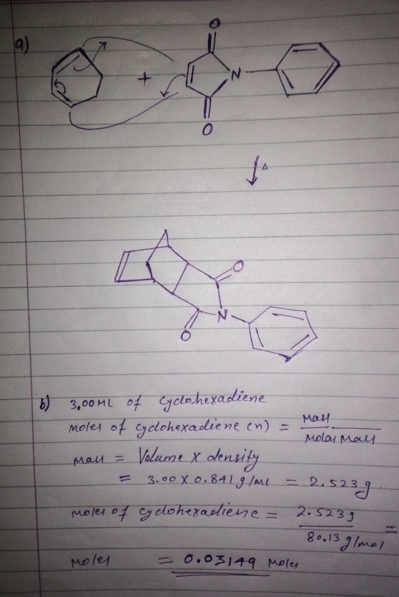 a) 3,00 ML o Molay mouL4 alum 2 3