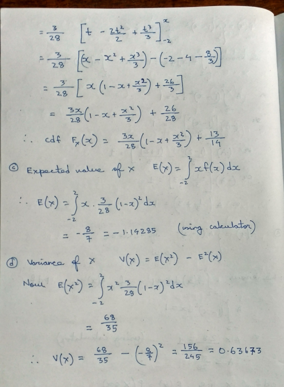 x 3 2t² + 28 3 2 -2 3 28 26 3 28 [t - [*-**+ **)-(2-4-3) [x (1-x+ 22 ) = *(-x+*) + 23 cdf Fy (x) = 30 (1-x+ 24 + 1 4 @ Expect