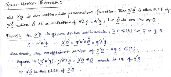 Gauss. Harkov Theoreve Het ro is an estimable parametrie frenetton. Then aê is the Blue of to when Ô és a solection of AM O
