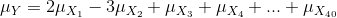 My = 2px; – 3ux, + px3 + 4x4 + ... + HX40