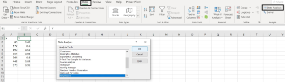 File Home Insert Draw Page Layout Formulas Data Review View Help Power Pivot Share Queries & Connections Data Analysis Recent