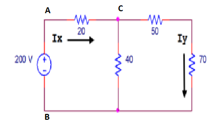 A с 20 50 IX IY 200 V 40 70 B