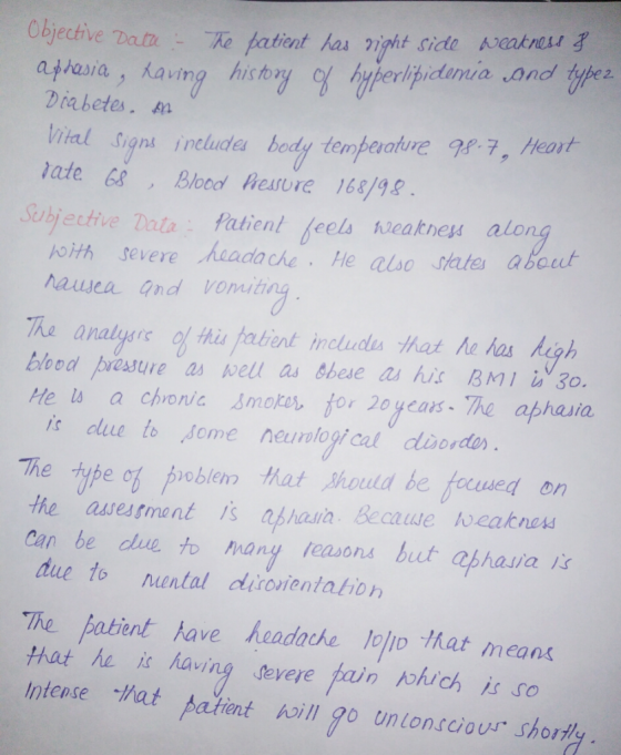 Objective Dan patit uberlipidumia and type z adaia, aving histoy Diabetes. l signt inelue body tenperatuve g0 7, Heart ate Bl