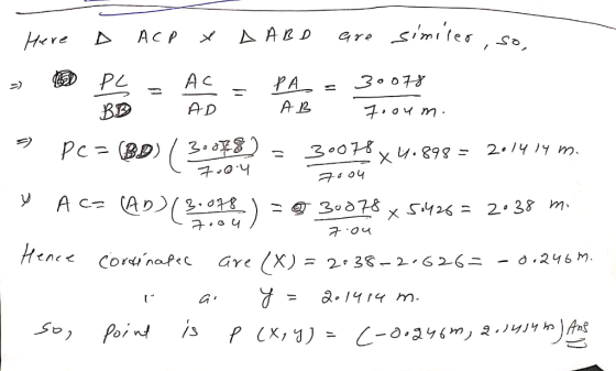 simites A A D AC P Here D PL A C 30078 -> - A 2 AD BB 7.04 m 3. 30078 X PC= BD) 2.14 19 m. CAD2.08 A C2 3078 2 38 m x S42 ho