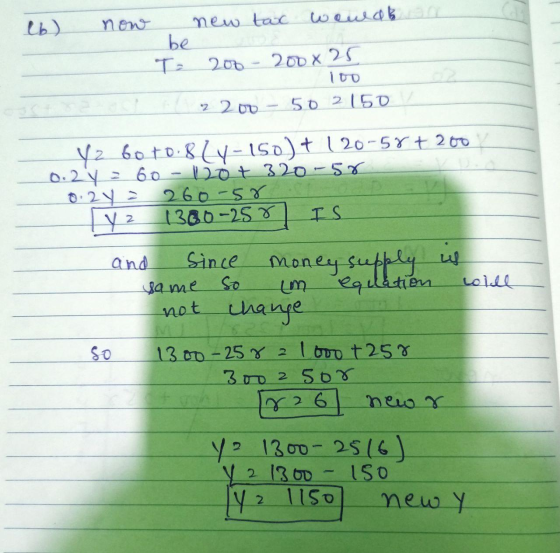 lb) now new tax would sa be 200 100 z 200 - 50 2150 200 x 25 Y2 boto 8 Ly-150) + 120-58+ 200 0.24 = 60 - Do + 320-50 0:24 260