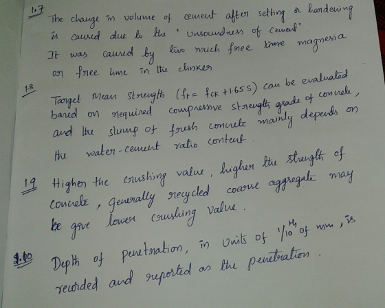 tvas caurd by lue much foee magnero a aud thu water-cemut ratio Conteut thghm the enushi valuu, baghayi Concolz , geupally St