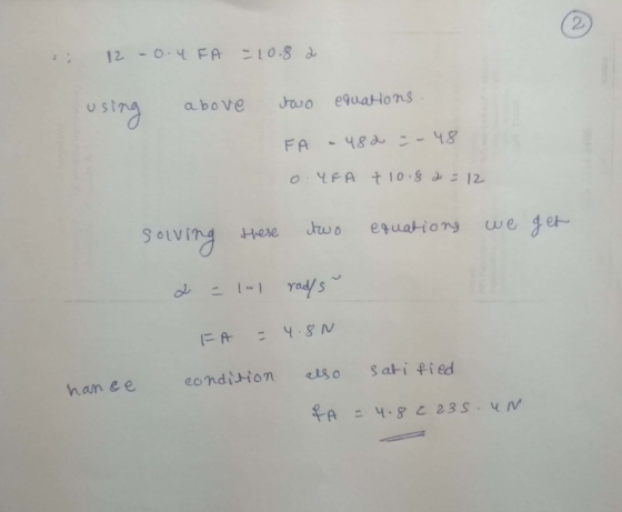 2. us ind a bove equations S oVi rads han ee condiion o Sati fied