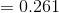 =0.261