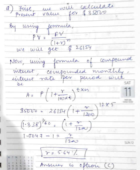 a rust we will present value for calculate $3soro By using formula, Carn get $26154 we will Now, using formula of compor inte