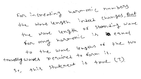 Fon increain oni n bers the Changes, But ndecd wane enyth Stondirg Wnre he ungth of WCave he two length +he wuve tmavelling c