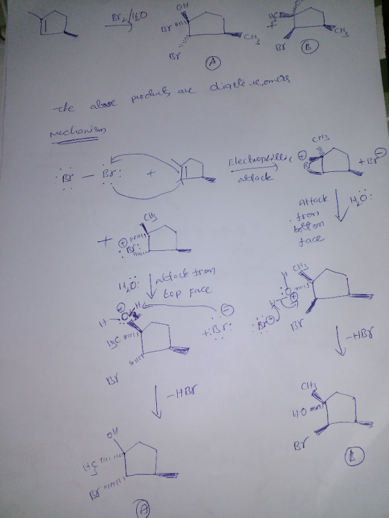 BYCH are diarle se omers product proche che abase Mechanism crb Electrophillir tor - t lee kortste + X ISO attack Attack from