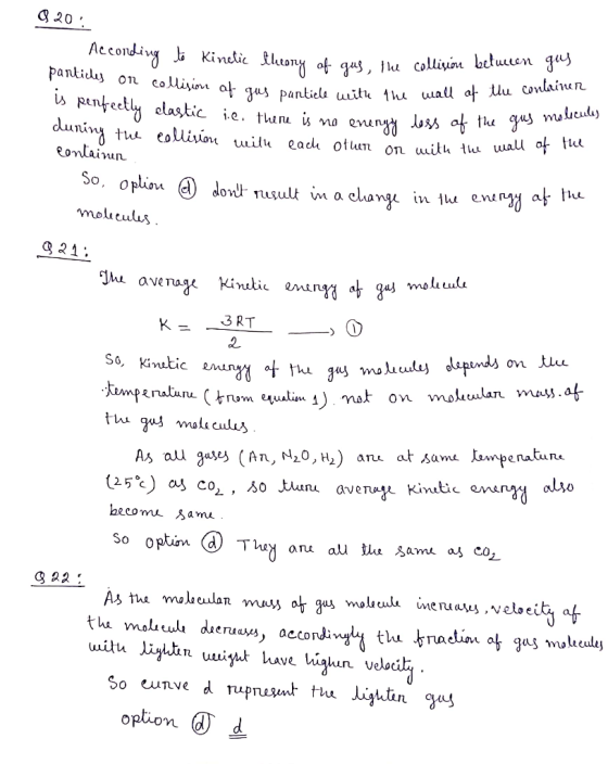 econdivg b Kinetic ftluony of gas, b coliyi letuuen gus panti on collisiou af qqus pantielu uitu 1u wall af tlu conlainun pen