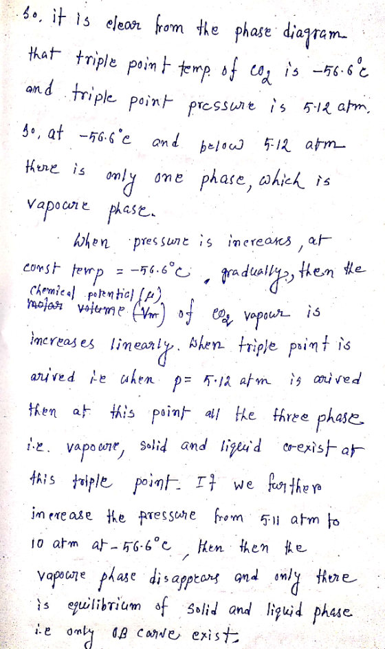 -. it is eleo hom te phase diaam tha triple poim ferp of co, is 6-6 and triple point prcssune is 51 am J, at -6.6 c and helo