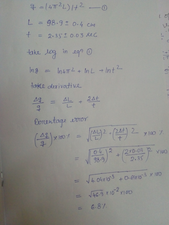 L = 98.9± 0.4 c11 t = 2.35± 0.03 Re C takeleg in agnⓘ Xe takie desivativ.e しー 98.9+ 2.3S = 6.87.
