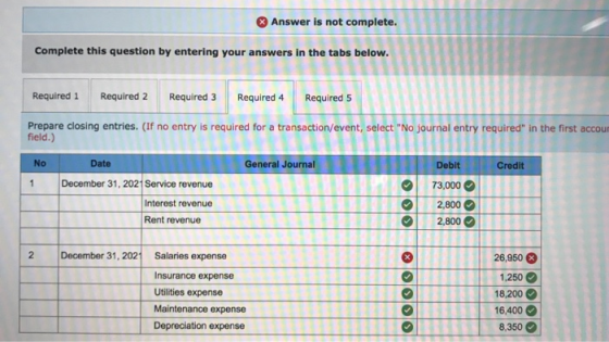 Answer is not complete. Complete this question by enterin answers in the tabs below. 25 Required i Required 2 Required 3 Requ