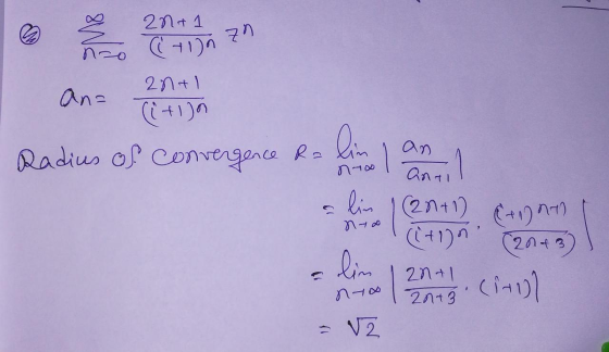 དo K Radius of convergence Ra lima lan 1 ༢ དག །22+༨) ༩ +༩)n) anti C ༢ ༽ཤ ༧ ལ ༧ | ༩༥༢) ༡༠༢༣) 11 ,, ,ཀ 2༽ +། 24 ༄། 2/2+8 V༡