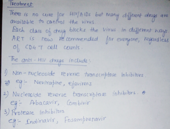 Treatment The is no cure Jor Hl/hIDs but mony ient nuge are available to confol the vius Each oh dnug block.s the virus in di