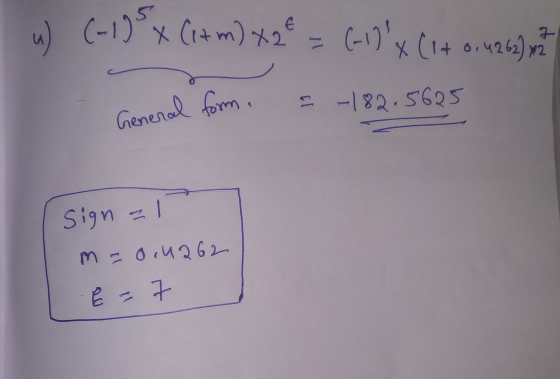 u) (-1) X (12 m) x 2e = (-12x (14 814262) x2 General form. =-182.5625 Sign - m = 0,1262 -E- 7