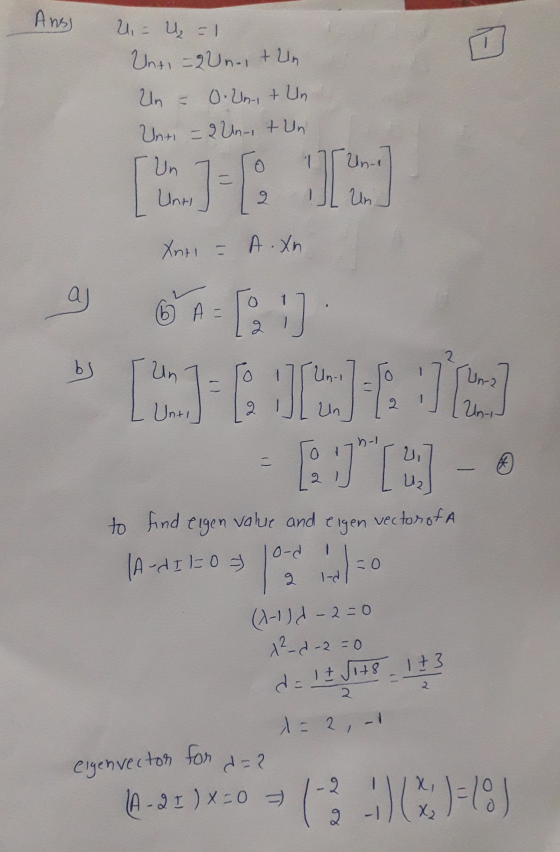 Anss 2 = u =1 Unti = 2 Unit Un Un = 0. Unit Un Unti = 2 Un- t Un - Un Unti 9 -- M Un Xnti - A.Xn 16 A = bs Una :: [-DJOB - Do