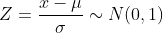 Z = N(0, 1)
