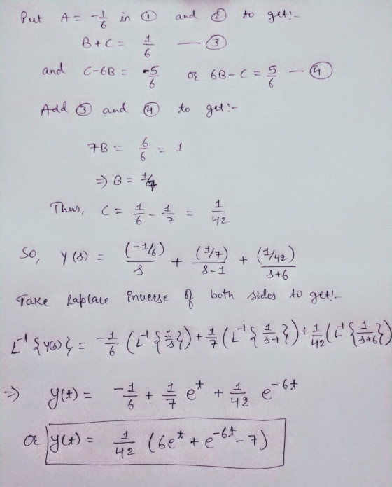 and to get! Put A = -16 in B+c= 172 3 and C-6B = 15 tolo or 6B-C-5 6 6 Add 9 and 14 to get :- 7B = 6 6 1 = B = 3/4 Thus, (= 2