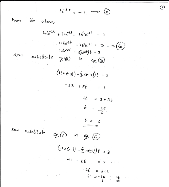 2 Foo the above, Nos substitute in g⑥ 33 +6E3 6 333 36 6 eG